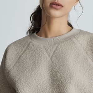 Everlane ReNew Fleece Raglan Sweatshirt Oat